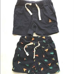 EUC Lot Gap elastic waist shorts navy unisex